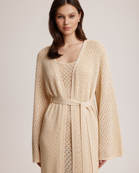 Кардиган To be Blossom, цвет: BEIGE, 081358 купить онлайн