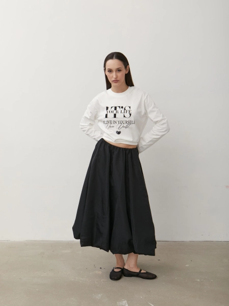 Юбка-баллон макси Marou, цвет: Черный, Mar1_0524_10 купить онлайн