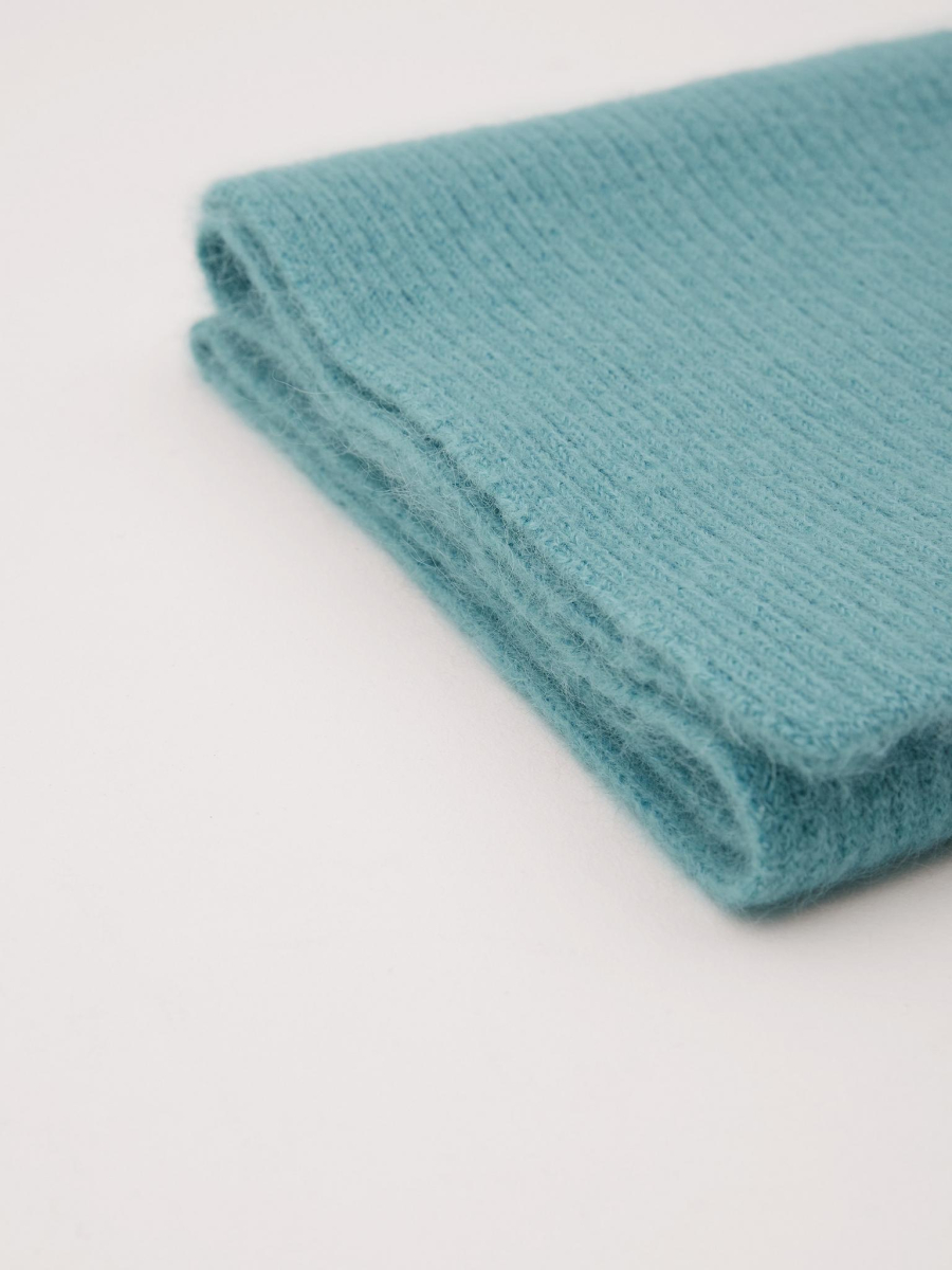 Шарф из объёмной пряжи Chaika, цвет: насыщенно-синий SF-14 купить онлайн