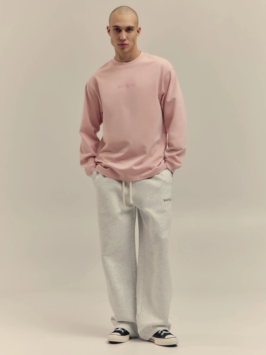 Лонгслив Heavyweight Longsleeve NAIPACHE, цвет: розовый,  купить онлайн