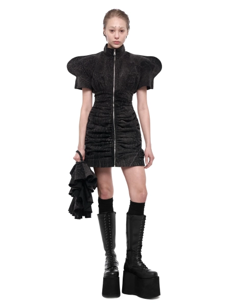 Платье мини “QUEEN OF HEARTS” CAPPAREL.21est, цвет: графит меланж деним, CAP.330.231.90 купить онлайн