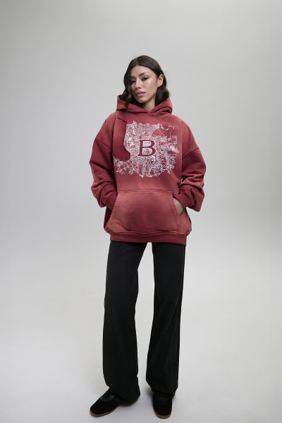 Худи Hoodie Scheme of the City Brûler d'Amour, цвет: RED, BF2404C-3010-41 купить онлайн