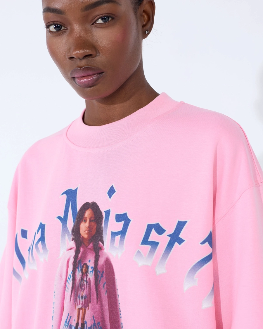 Футболка MEXICAN BRAIDS PINK ASIA ST 71, цвет: розовый, Ast71.tt-braid-pink купить онлайн