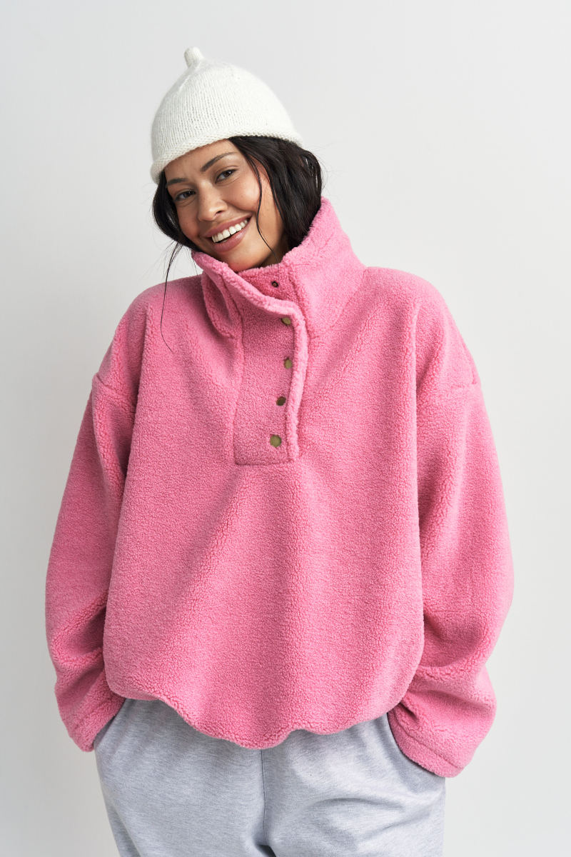 Анорак плюшевый Erist store, цвет: розовый, НФ-00003301 купить онлайн