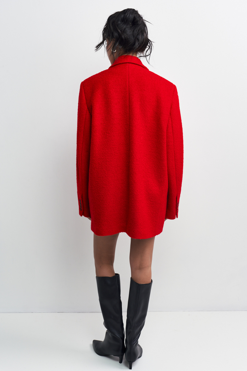 Пальто-жакет Волнующий красный Erist store, цвет: красный, НФ-00003238 купить онлайн