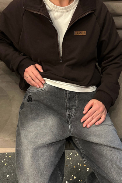 Свитшот на молнии BROWN Label .B, цвет: BROWN, Tp.02.3.3756.1125BRN купить онлайн