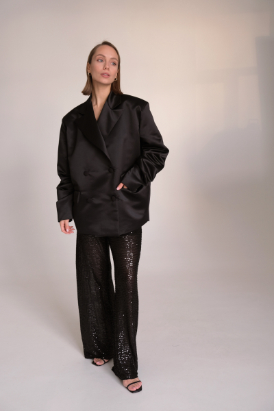 Жакет с пышным рукавом MINI, цвет: Черный, НФ-00000247 купить онлайн