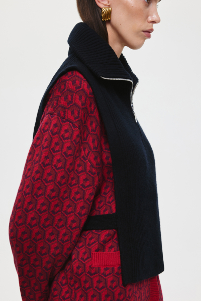 Манишка шерстяная на молнии DREAMS BY ALENA AKHMADULLINA, цвет: Черный 225106030304310/103000 купить онлайн