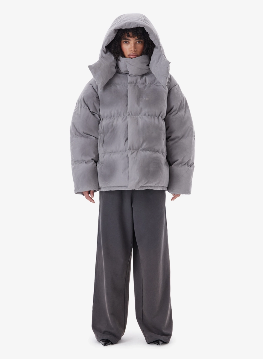 Пуховик DESTRESSED FABLE, цвет: серый, PFFR-FBL-DSTRSD-GR купить онлайн