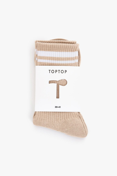 Носки из смесового хлопка TOPTOP, цвет: бежевый TT.082.14003.112 купить онлайн