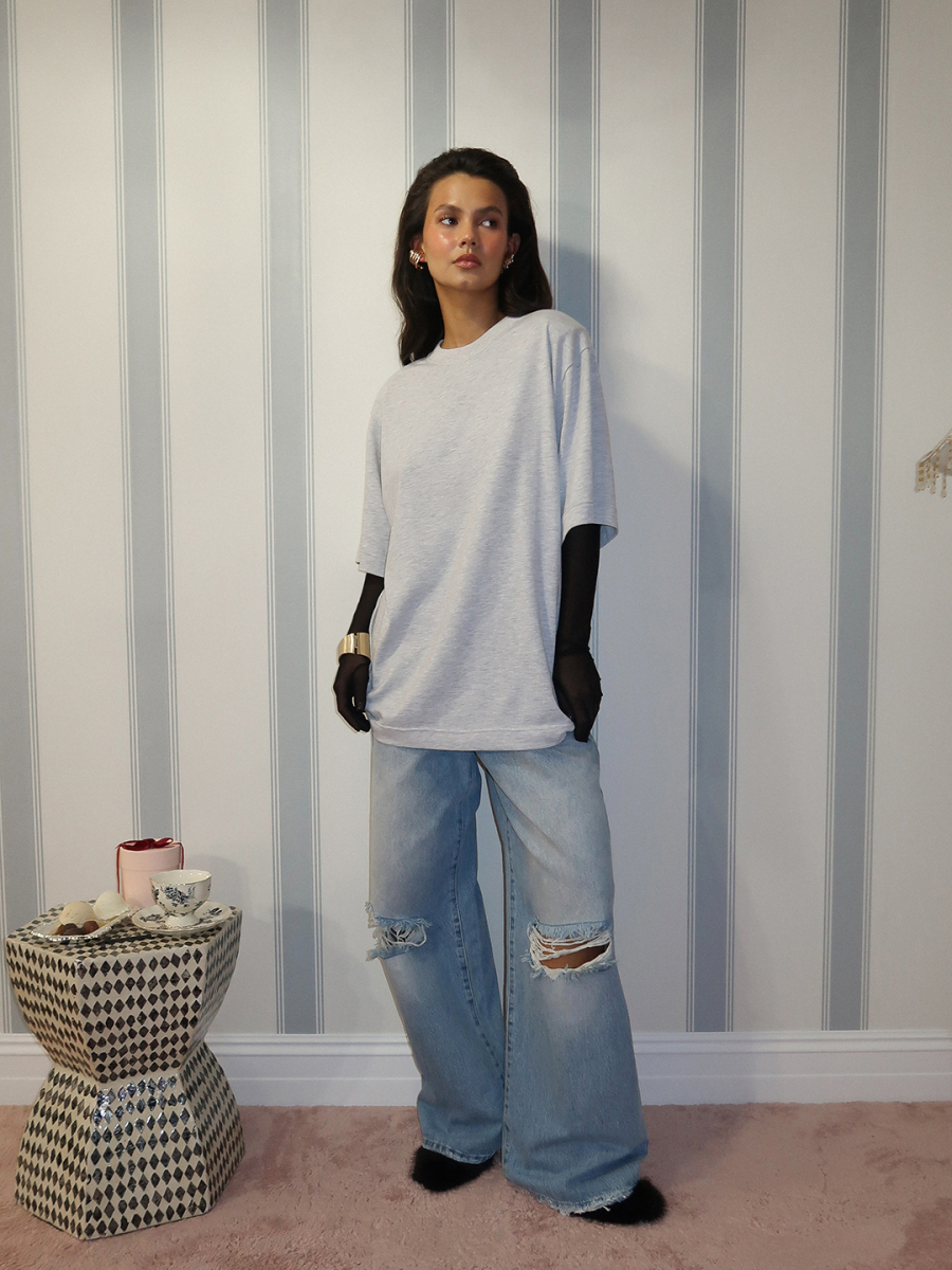 Футболка с лифом MIARTLAND, цвет: серый, НФ-00000832 купить онлайн