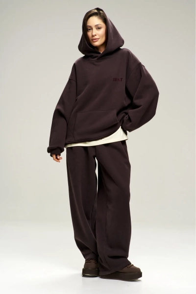 Худи с начесом Brown Erist store, цвет: коричневый, НФ-00003015 купить онлайн