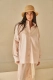 Рубашка Лиссабон с бахромой и вышивкой Journey clothes, цвет: Персиковый,  купить онлайн