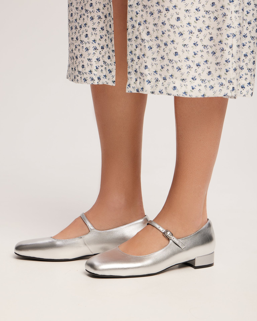 Туфли Мэри Джейн To be Blossom, цвет: silver 400043 купить онлайн