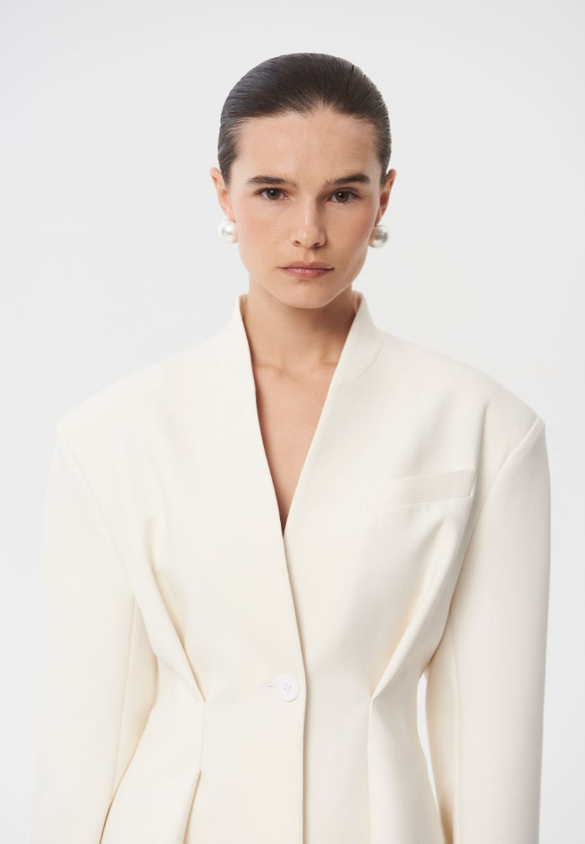 Жакет с мехом "Secret" CHUBA, цвет: молочный,  купить онлайн