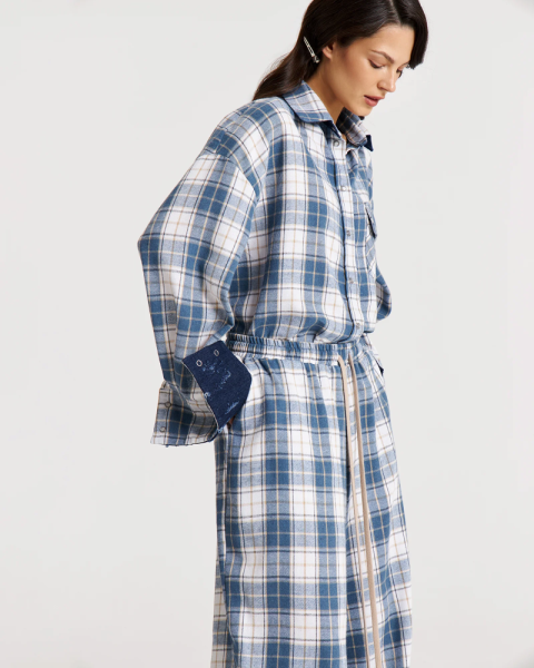 Рубашка в клетку BLUE