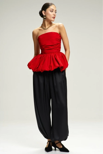 Топ-корсет с баской Red Erist store, цвет: красный, НФ-00002964 купить онлайн