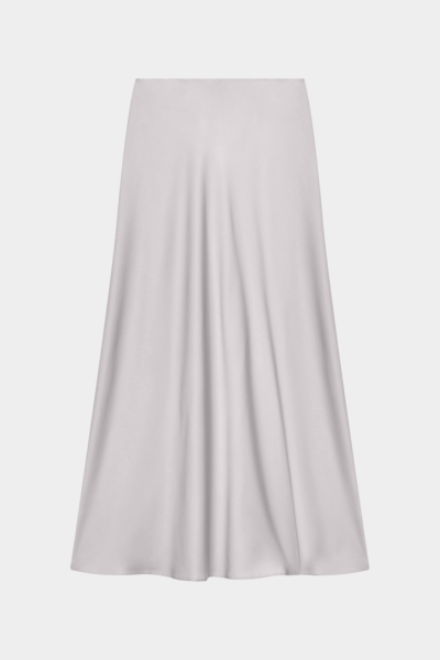 Юбка миди из атласа