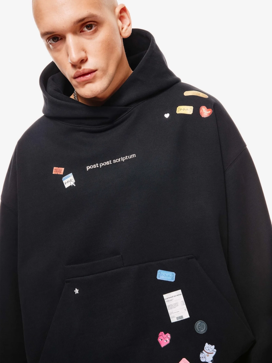Sticker pack Худи Оверсайз p.p.s., цвет: Черный, 0867.01.03.BLK купить онлайн