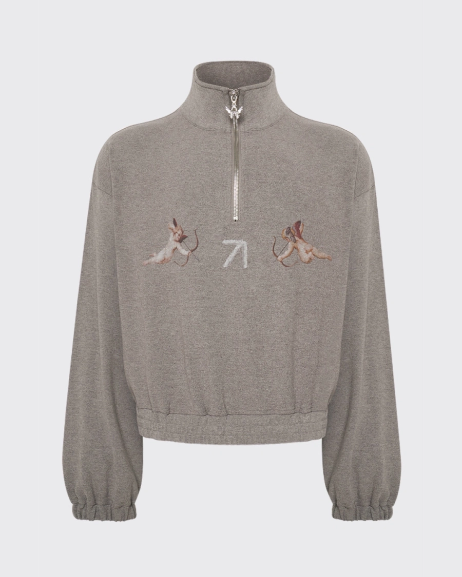 Анорак укороченной посадки ASIA ST 71, цвет: серый, Ast71.anorak-angels-crop-grey купить онлайн