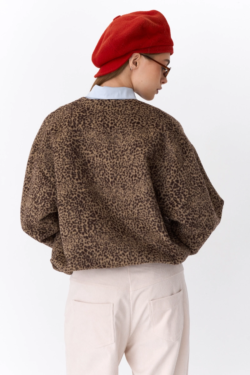 Жакет с акцентными пуговицами Ricoco, цвет: коричневый, 5073/1 купить онлайн