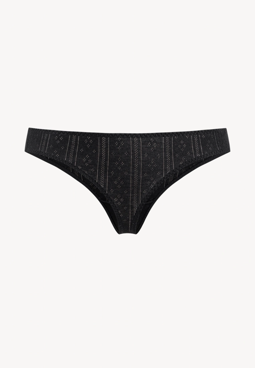 Трусы женские стринги из хлопка MUTED, цвет: Черный 905319.WPAN0025-Black купить онлайн