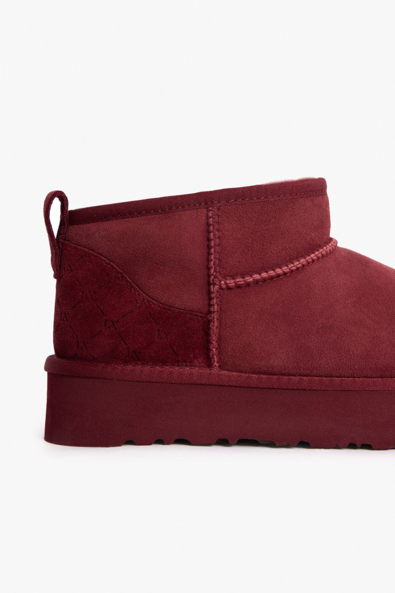 Угги из натуральной замши Lera Nena, цвет: Бордовый LN.405.19111.330 купить онлайн