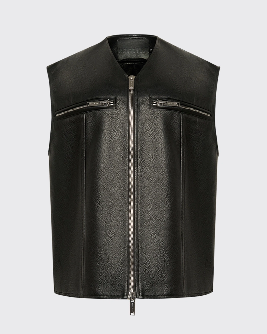Жилет из экокожи BLACK ASIA ST 71, цвет: Черный, Ast71.vest-leather-bl купить онлайн