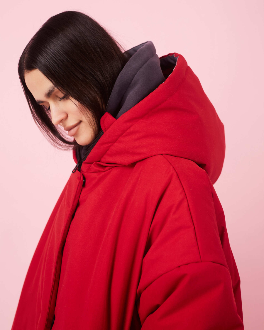 Бомбер красный зима TABOO, цвет: красный, Bred купить онлайн