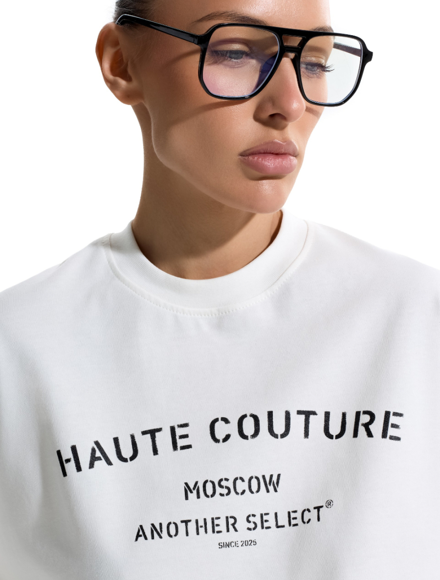 Футболка "От кутюр" ANOTHER SELECT, цвет: белый, 00150 купить онлайн