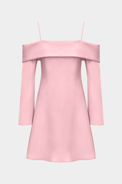 Платье из сатина с открытыми плечами REFERT, цвет: розовый, 08-3032/4-2511 купить онлайн