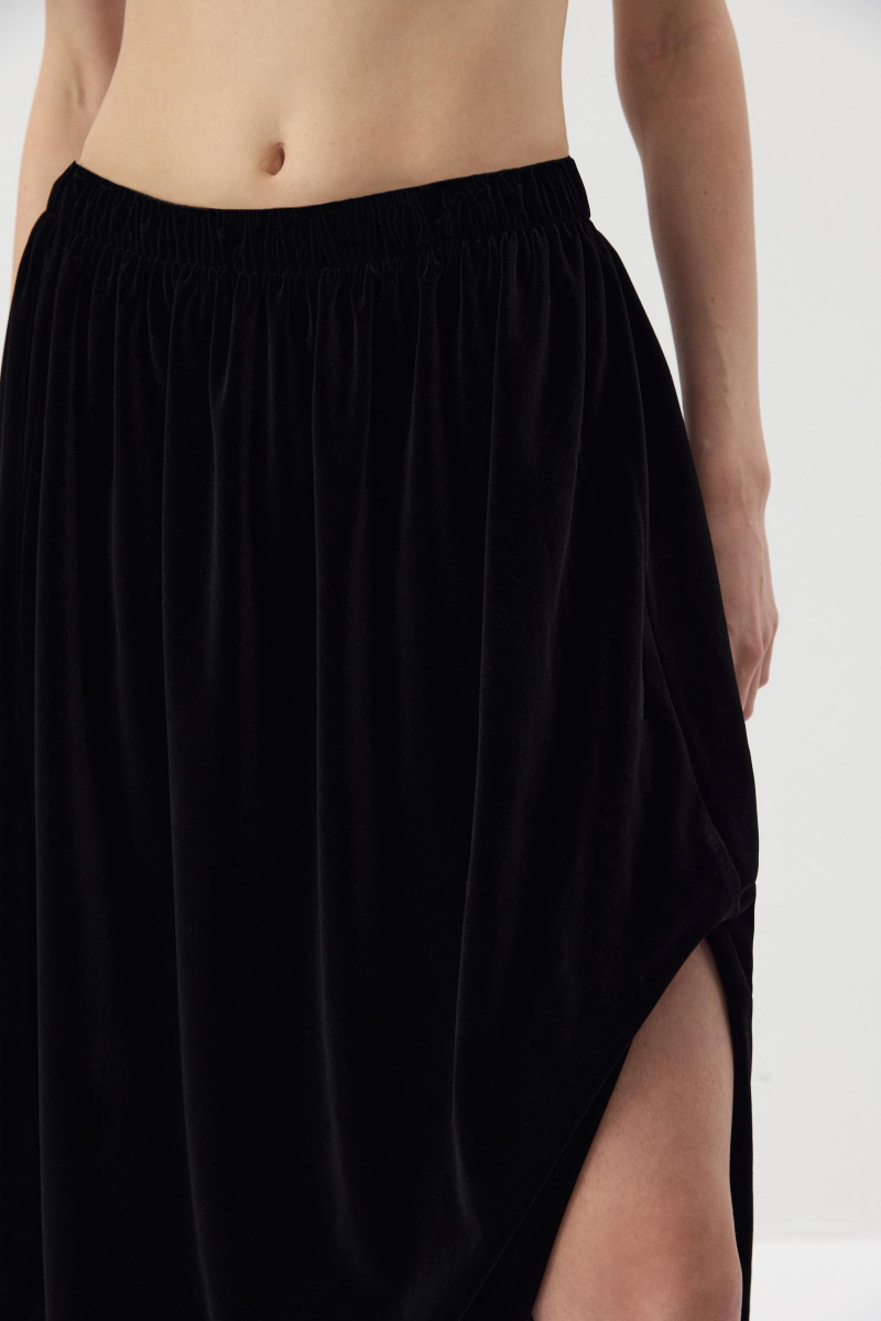 Юбка - баллон из бархата Charmstore, цвет: Черный, 116-48842-880 купить онлайн