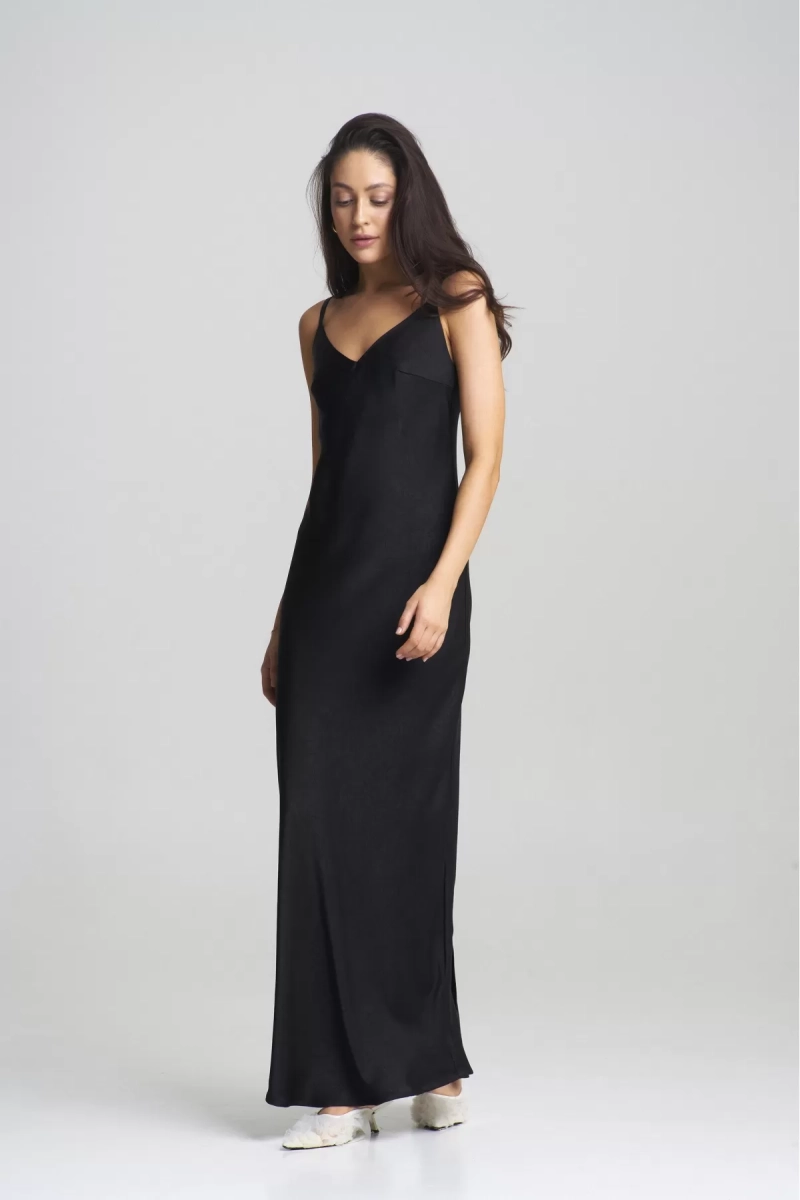Платье на регулируемых бретелях Black Erist store, цвет: Черный, НФ-00002469 купить онлайн