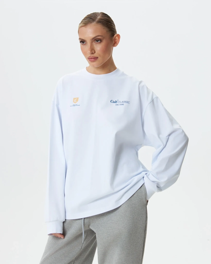 Лонгслив Simplicity CULT, цвет: белый,  купить онлайн