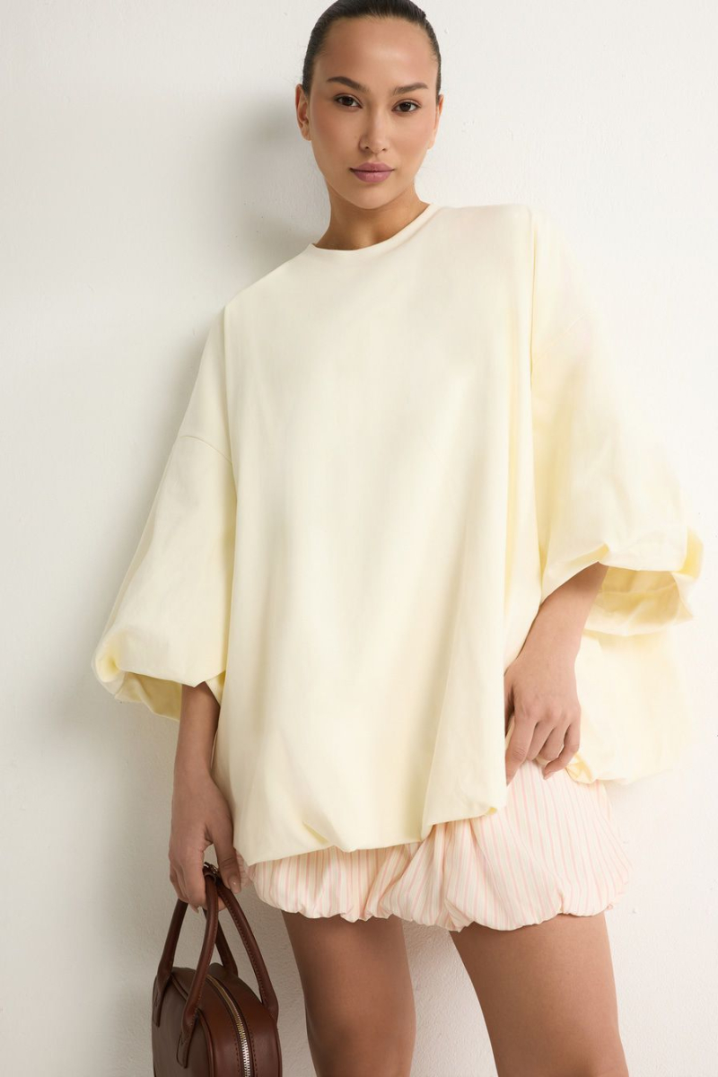 Лонгслив из 100% хлопка TOPTOP, цвет: молочный, TT.025.18861.120 купить онлайн