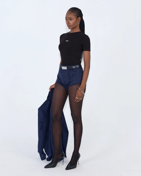 Шорты CL71 CROPPED STRIPES NAVY ASIA ST 71, цвет: синий, Ast71.CL-shorts-crop-navy купить онлайн