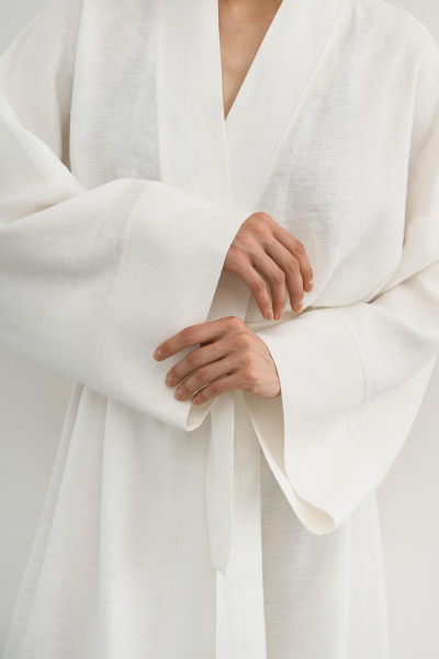 Кимоно Jane PURE LINEN, цвет: белый  купить онлайн