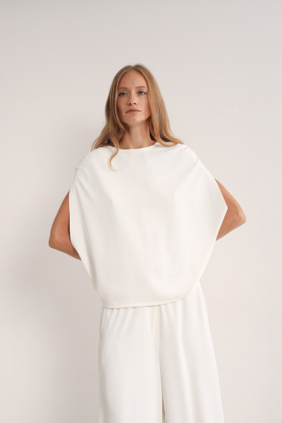 Пелерина fibi white issju, цвет: белый,  купить онлайн
