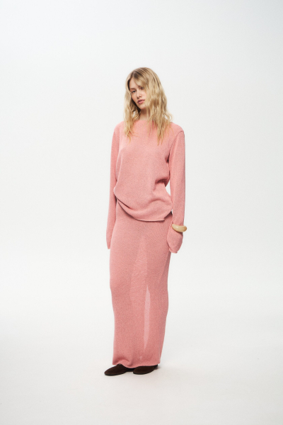 Лонгслив Knitted M’studio, цвет: розовый, 2184 купить онлайн