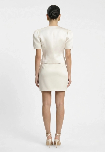 Жакет с объемными рукавами из сатина REFERT, цвет: жемчужный, 04-3860/1-2511 купить онлайн