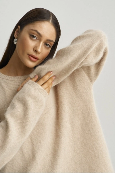 Джемпер Mink Wool Beige Erist store, цвет: бежевый, НФ-00001052 со скидкой купить онлайн