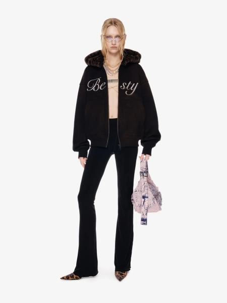 Худи на молнии с принтом POST POST SCRIPTUM, цвет: Черный, 1105.000.00.01.001 купить онлайн