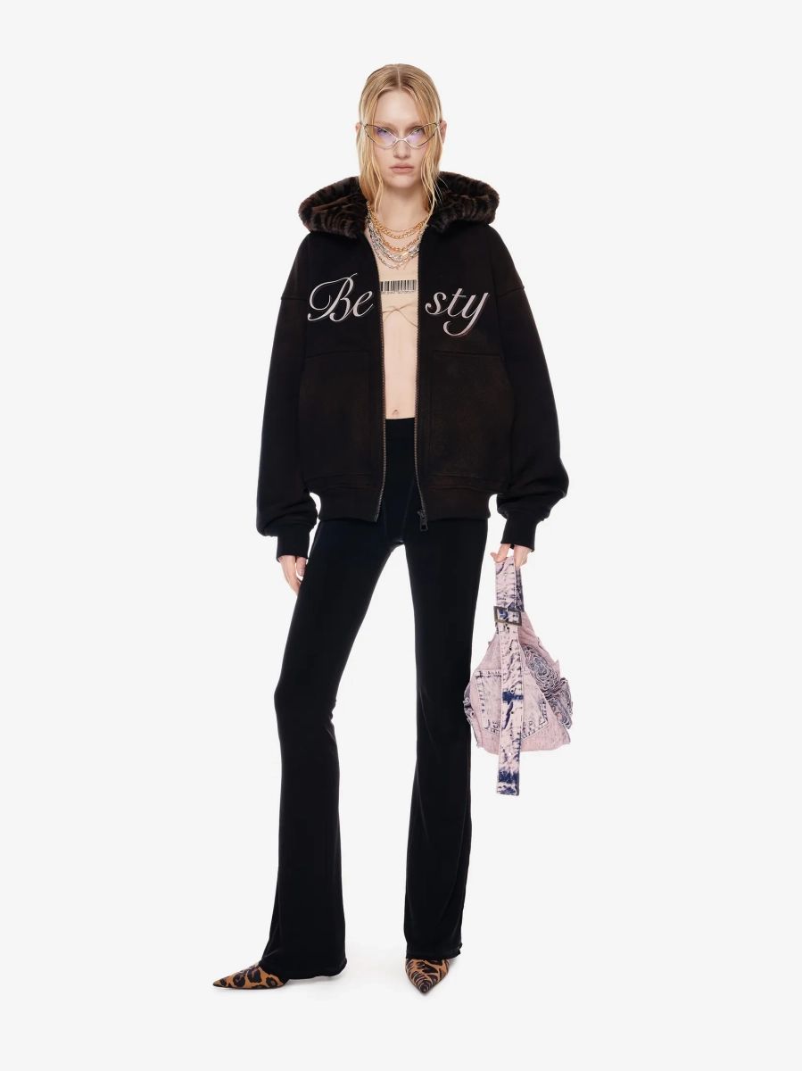 Худи на молнии с принтом POST POST SCRIPTUM, цвет: Черный, 1105.000.00.01.001 купить онлайн