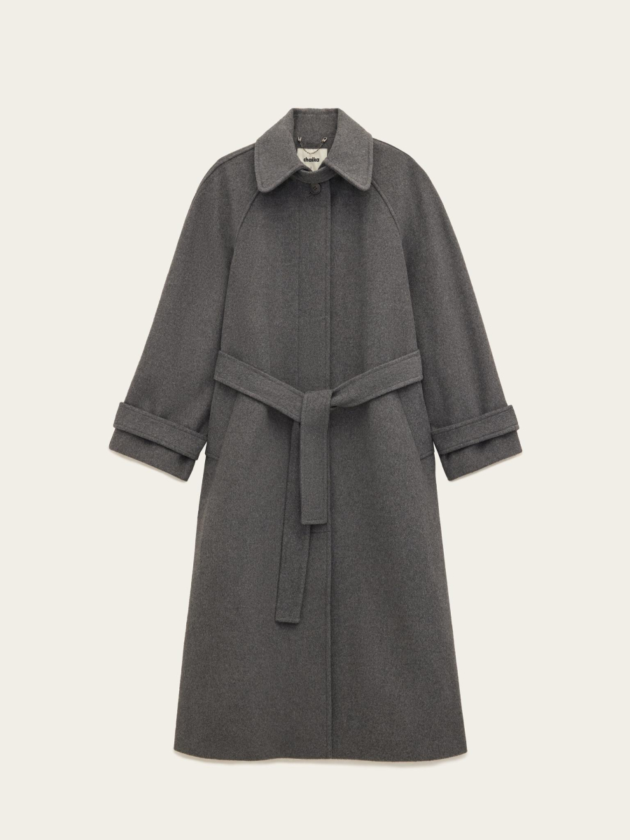 Пальто реглан из шерсти Chaika, цвет: графитовый, AW25CO01-14 купить онлайн