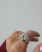 Серебряное кольцо-семицветик «Расцветай»