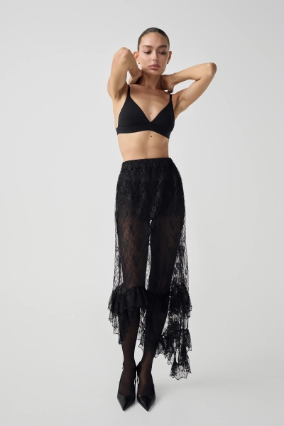 Юбка из кружева Shtripling, цвет: Черный, SHSKT003BLK купить онлайн