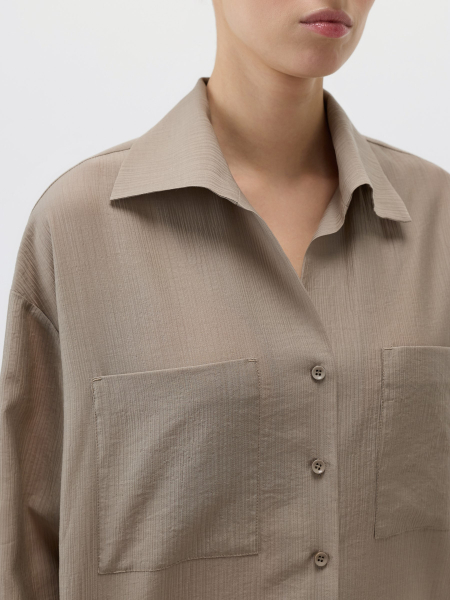 Удлиненная рубашка Conso, цвет: оливковый, PR 260446 - оливковый купить онлайн