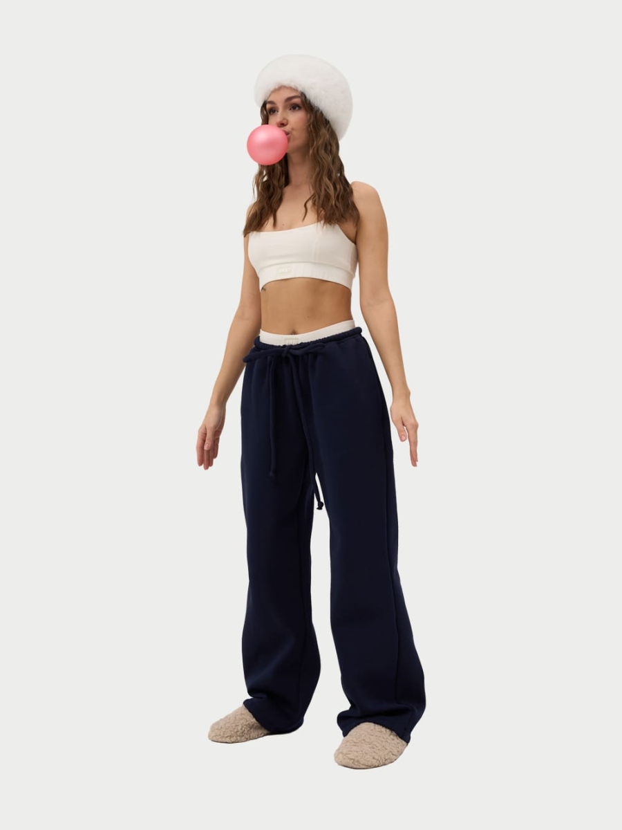 Брюки на завязках с начесом ONSI, цвет: dark blue,  купить онлайн