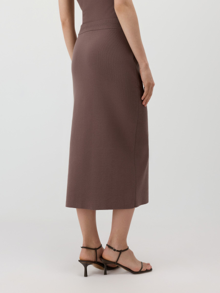 Прямая юбка с карманами Conso, цвет: коричневый, KUL 260707 - кофейный купить онлайн