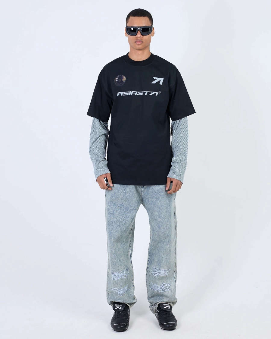 Лонгслив JERSEY MESH SLEEVES BLACK ASIA ST 71, цвет: Черный, Ast71.lsleevs-jersey-mesh-bl купить онлайн